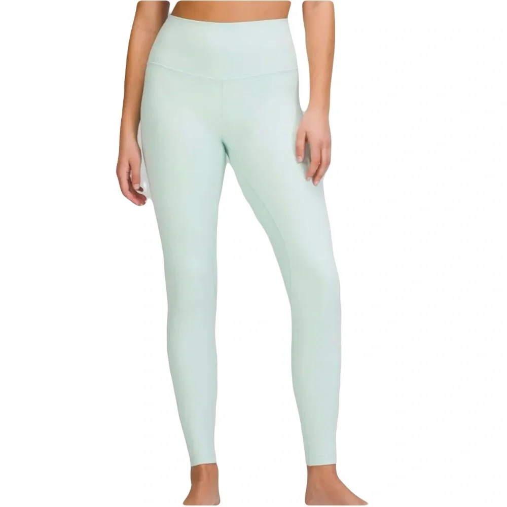Lululemon align high rise 28" pant leggings delicate mint green nulu 10 - Picture 1 of 15